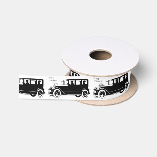Retro-auto - Vaderdag Satijnen Lint (Spoel)