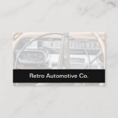 Retro Auto Zakelijke Kaarten Ontwerp Visitekaartje (Voorkant)