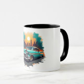 Retro Autobus Horizon Vibes Koffiekop Mok (Voorkant rechts)