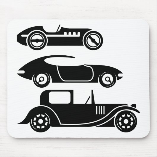  retro autocoupe en limo muismat (Voorkant)