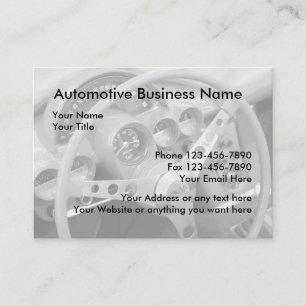 Retro autohandel visitekaartjes