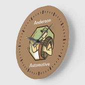 Retro Automotive Business Thema Wall Clocks Grote Klok (Hoek)
