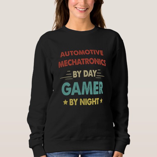 Retro Automotive Mechatronics By Day Gamer By Nigh Trui (Voorkant)
