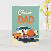 Retro Autopa-Dag Kaart (Gele Bloem)