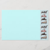 RETRO AUTO'S 2 ,AUTO RESTAURATIE grijs rood bruin  Briefpapier (Voorkant)