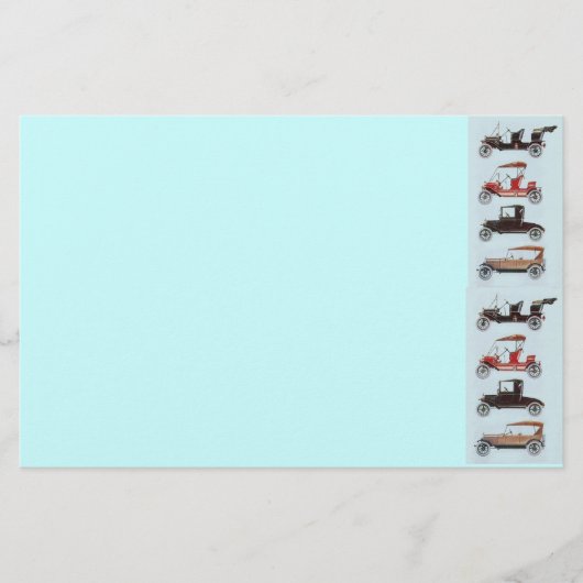 RETRO AUTO'S 2 ,AUTO RESTAURATIE grijs rood bruin Briefpapier (Voorkant)
