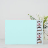 RETRO AUTO'S 2 ,AUTO RESTAURATIE grijs rood bruin Briefpapier (Staand voorkant)