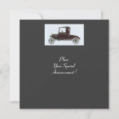RETRO AUTO'S 2 , AUTO RESTAURATIE ,rood wit grijs Aankondiging (Achterkant)