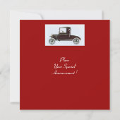 RETRO AUTO'S 2 , AUTO RESTAURATIE ,rood wit zwart Aankondiging (Achterkant)