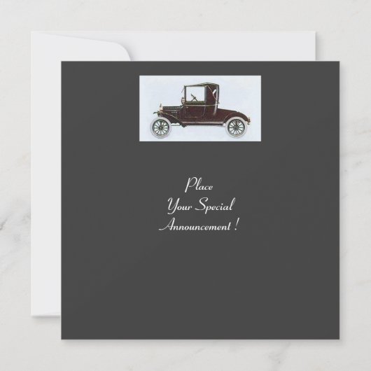 RETRO AUTO'S 2, AUTO RESTORATION, rood wit grijs Aankondiging (Achterkant)