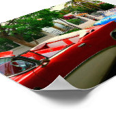 Retro-auto's op Cuba Poster (Hoek)