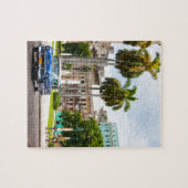 Retro auto's op de Havanna straat Legpuzzel (Horizontaal)