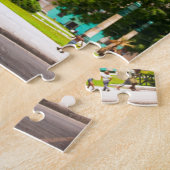 Retro-auto's op straat in Havana Legpuzzel (Zijkant)