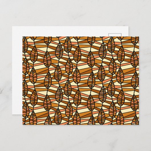 Retro Autumn Briefkaart (Voorkant / Achterkant)