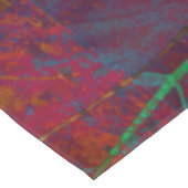 Retro Autumn Foliage Burgundy Leaves Metallic Tafelkleed (Gekanteld)