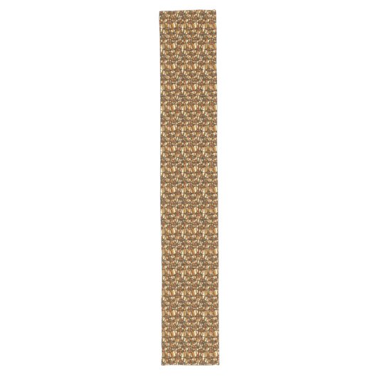 Retro Autumn Table Runner Lange Tafelloper (Voorkant)