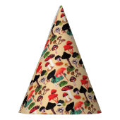 Retro Autumn Woodland Waterverf paddenstoel Feesthoedjes (Links)