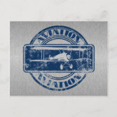Retro Aviation Art Briefkaart (Voorkant)