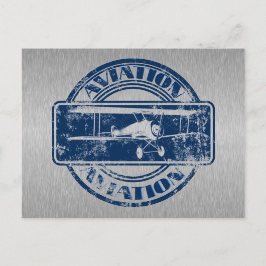 Retro Aviation Art Briefkaart (Voorkant)