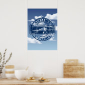 Retro Aviation Art Poster (Keuken)