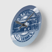 Retro Aviation Art Ronde Klok (Hoek)