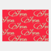 Retro Avon Christmas Inpakpapier Vel (Voorkant)