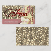 Retro Avon Representative Visitekaartje (Voorkant / Achterkant)
