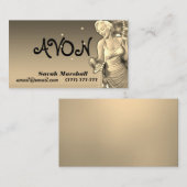 Retro Avon Representative Visitekaartje (Voorkant / Achterkant)