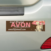 Retro Avon-vertegenwoordiger Bumpersticker (Op auto)