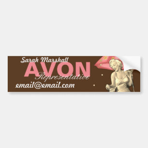 Retro Avon-vertegenwoordiger Bumpersticker