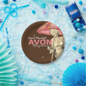 Retro Avon-vertegenwoordiger Papieren Bordje (Feest)