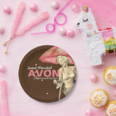 Retro Avon-vertegenwoordiger Papieren Bordje (Feest)
