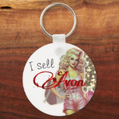 Retro Avon-vertegenwoordiger Sleutelhanger (Voorkant)