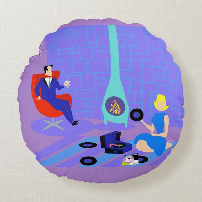 Retro Avond bij de ronddraaiende proefbank Rond Kussen (Voorkant)