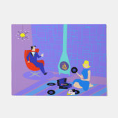 Retro Avond bij Home Door Mat (Voorkant)