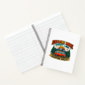 Retro Avontuur Camping Spiraal Notebook Notitieboek (Binnen)