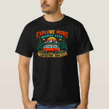 Retro Avontuur Camping T-Shirt