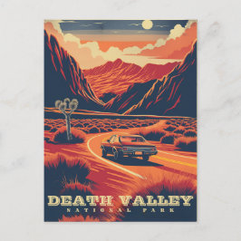 Retro Avontuur in Death Valley (Nationaal Park) Briefkaart