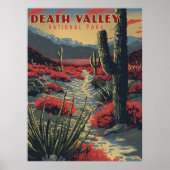 Retro Avontuur in Death Valley (Nationaal Park) Poster (Voorkant)