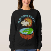 Retro Awesome FLAT Earth Society Designs Present Trui (Voorkant)