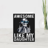 Retro Awesome Zoals Mijn Dochter Funny Vader Ouder Kaart (Voorkant)