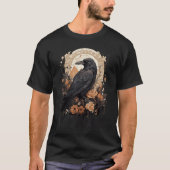 Retro awF Black Bird Crow Funny Crow Bird Cawing G T-shirt (Voorkant)