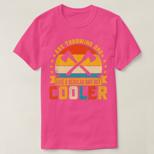 Retro Ax gooit pap als een gewone vader, maar kool T-shirt (Design voorkant)