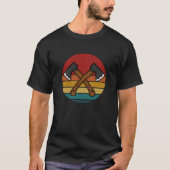 Retro Ax Throwing Ax, Funny Throwing Hatchet T-shirt (Voorkant)