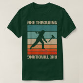 Retro Ax Throwing Player 2 T-shirt (Design voorkant)