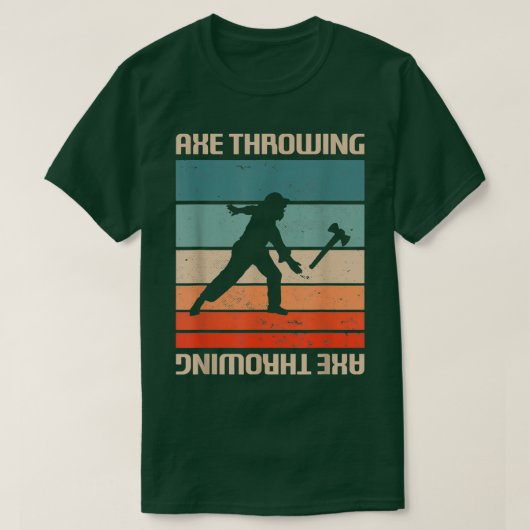 Retro Ax Throwing Player 2 T-shirt (Design voorkant)
