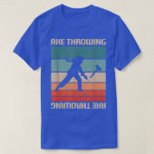 Retro  Ax Throwing Player T-shirt (Design voorkant)