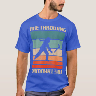 Retro Ax Throwing Player T-shirt