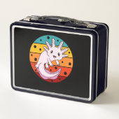 Retro Axolotl Kawaii Animal Axolotls (Achterkant)