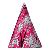 Retro Aziatisch bloemetjesbehang. Feesthoedjes (Rechts)